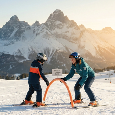 Kid Half Day Ski Private Lessons - Morning