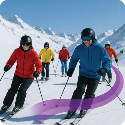 Adult Full Day Group Lessons - Ski